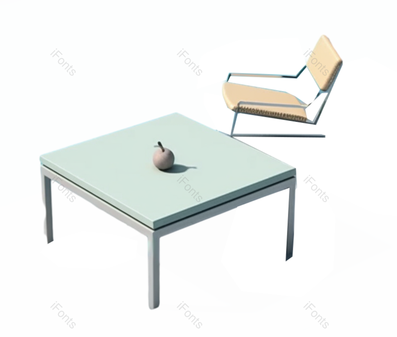 现代图片,插画元素,蓝色PNG,沙发免抠素材